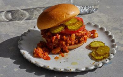 Smoky White Bean and Beef Sloppy Joes